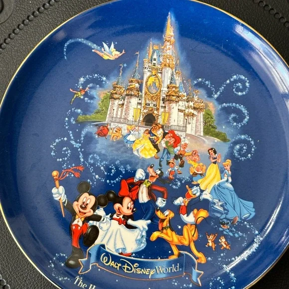 ✨ Walt Disney world display collection collectible plate 8” - Picture 3 of 6